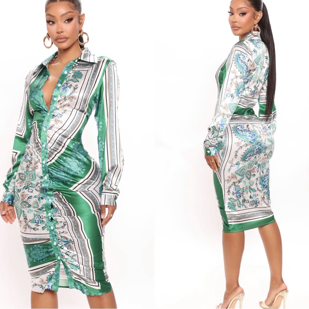 Fashion Nova Button down dress